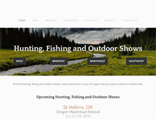 Tablet Screenshot of huntingfishingandoutdoorshows.com